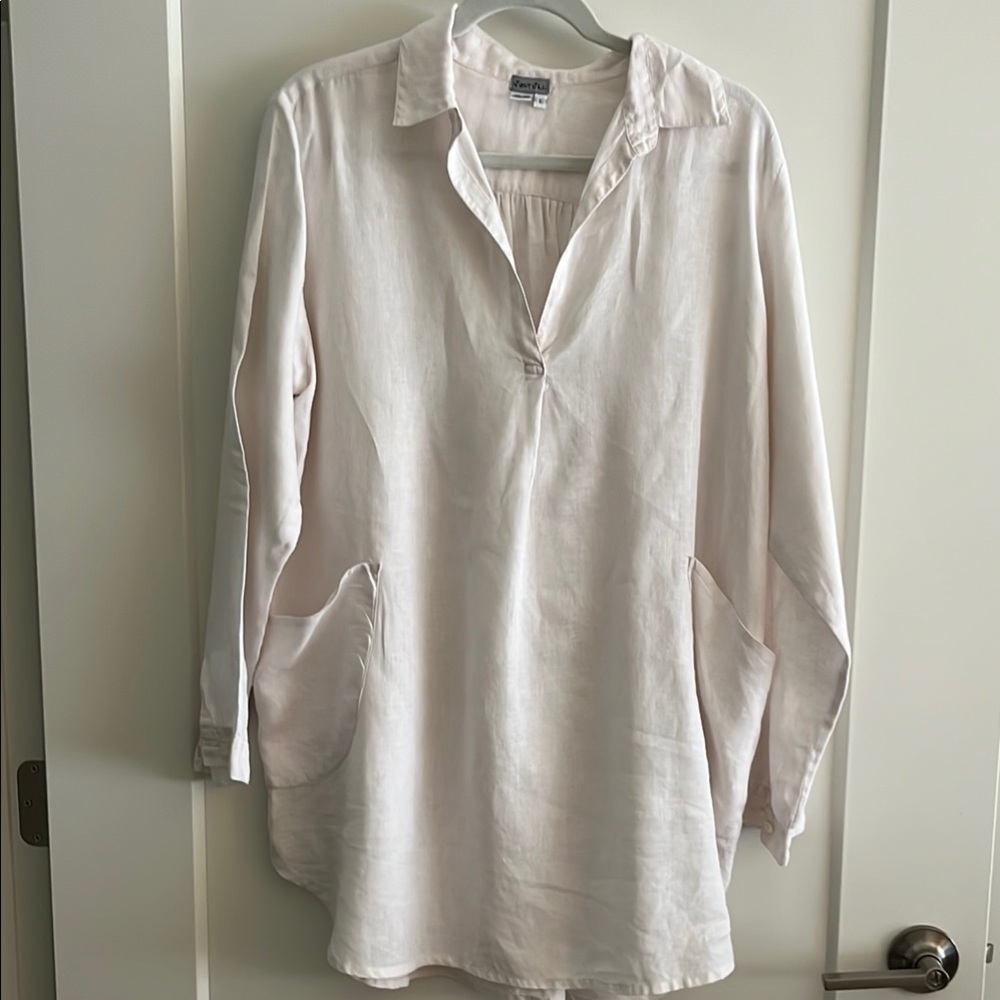 Soft Pink Long Sleeve Tunic Top